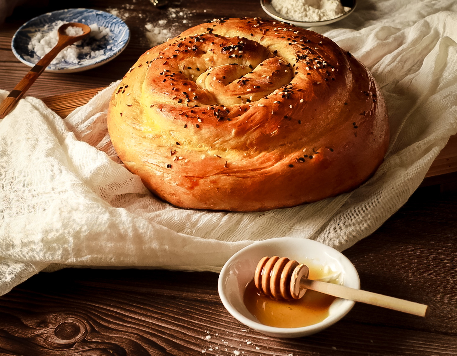 Sephardic Jewish challah bread