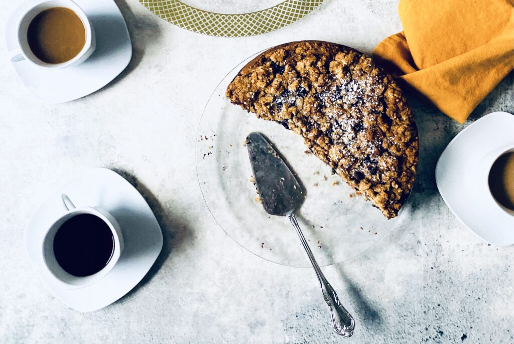 Blueberry coffee cake